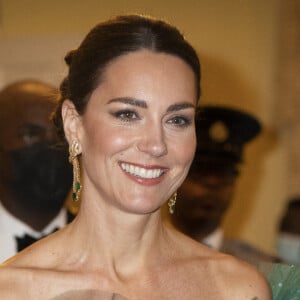 Kate Middleton - Dîner dans la résidence du gouverneur général Patrick Allen à Kingston, en Jamaïque. Le 23 mars 2022.