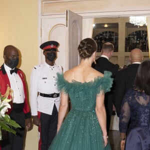 Kate Middleton - Dîner dans la résidence du gouverneur général Patrick Allen à Kingston, en Jamaïque. Le 23 mars 2022.