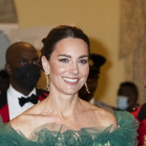 Kate Middleton - Dîner dans la résidence du gouverneur général Patrick Allen à Kingston, en Jamaïque. Le 23 mars 2022.