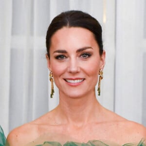 Kate Middleton - Dîner dans la résidence du gouverneur général Patrick Allen à Kingston, en Jamaïque. Le 23 mars 2022.