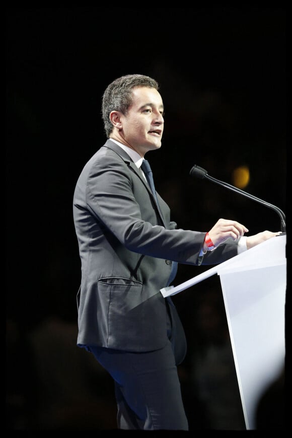 Gérald Darmanin - Meeting "Tout pour la France" de Nicolas Sarkozy au Zénith de Paris, France, le 9 octobre 2016.
