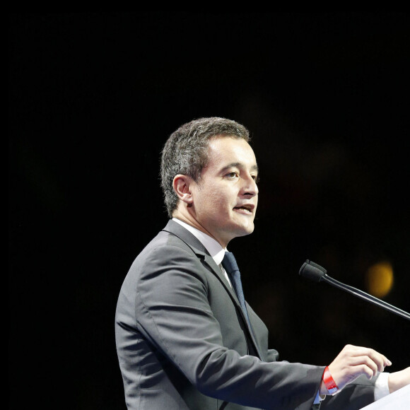 Gérald Darmanin - Meeting "Tout pour la France" de Nicolas Sarkozy au Zénith de Paris, France, le 9 octobre 2016.