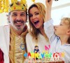 Ingrid Chauvin et son fils Tom célèbre l'anniversaire de Thierry Peythieu. Instagram. Le 1er mars 2020.
