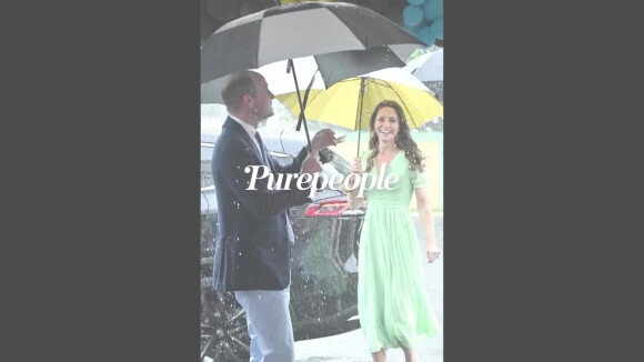 Kate Middleton radieuse même sous la pluie avec le prince William aux Bahamas