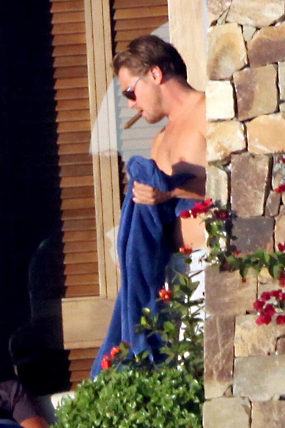 Leonardo DiCaprio et Bar Refaeli au Mexique profitent d'un bain de soleil dans leur propriété avec leurs amis Cindy Crawford et Kid Rock.