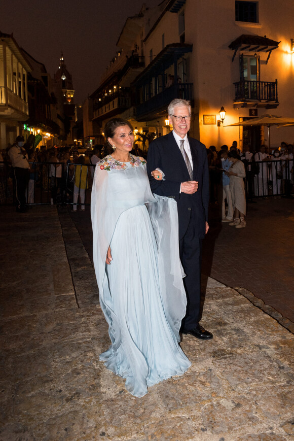 Mariage religieux du prince Josef-Emanuel de Liechtenstein et de Maria Claudia Echevarria Suarez en l'église de San Pedro Claver à Carthagène, province de Carthagène, Bolívar, Colombie, 25 mars 2022. 