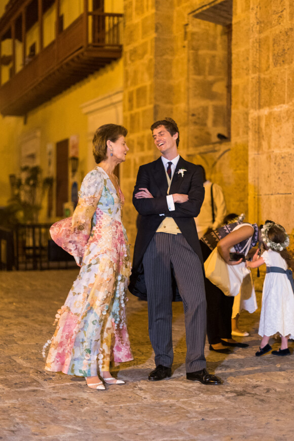 Mariage religieux du prince Josef-Emanuel de Liechtenstein et de Maria Claudia Echevarria Suarez en l'église de San Pedro Claver à Carthagène, province de Carthagène, Bolívar, Colombie, 25 mars 2022. 
