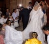 Mariage religieux du prince Josef-Emanuel de Liechtenstein et de Maria Claudia Echevarria Suarez en l'église de San Pedro Claver à Carthagène, province de Carthagène, Bolívar, Colombie, 25 mars 2022. 