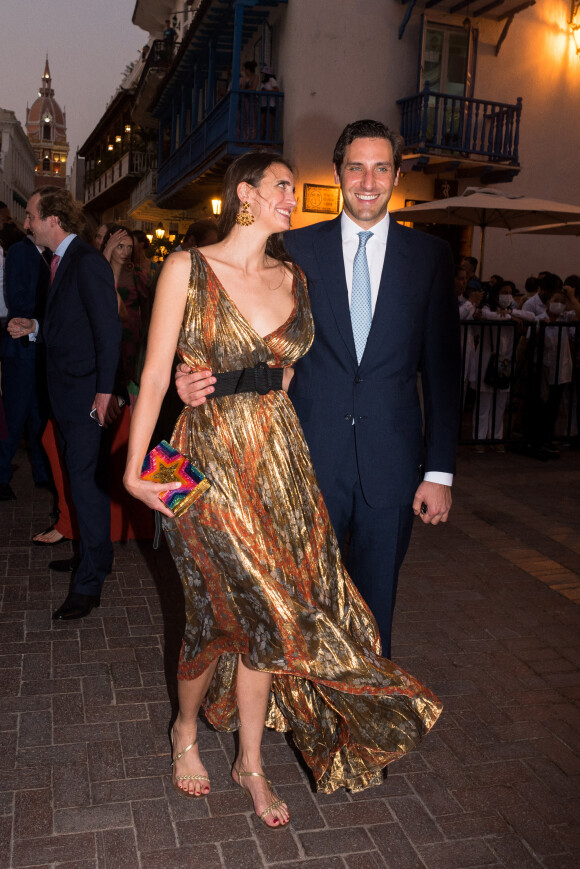 Mariage religieux du prince Josef-Emanuel de Liechtenstein et de Maria Claudia Echevarria Suarez en l'église de San Pedro Claver à Carthagène, province de Carthagène, Bolívar, Colombie, 25 mars 2022. 