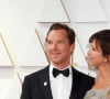 Benedict Cumberbatch et son épouse Sophie Hunter - 94e édition de la cérémonie des Oscars à Los Angeles, le 27 mars 2022.