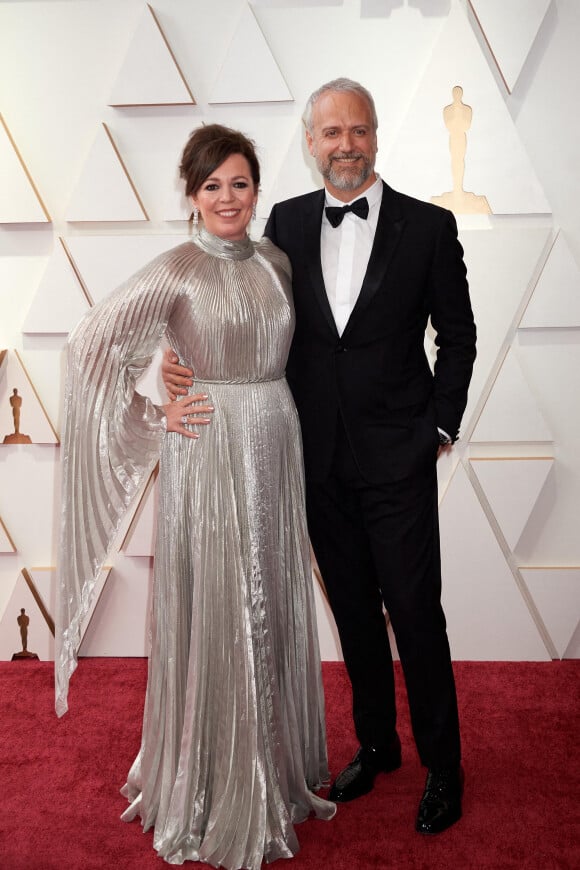 Olivia Colman et son mari Ed Sinclair - 94e édition de la cérémonie des Oscars à Los Angeles, le 27 mars 2022.