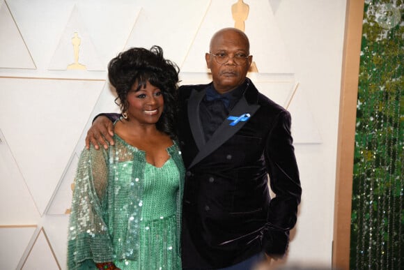 Samuel L. Jackson et son épouse Latanya Richardson - 94e édition de la cérémonie des Oscars à Los Angeles, le 27 mars 2022. © Kevin Sullivan via Zuma Press/Bestimage