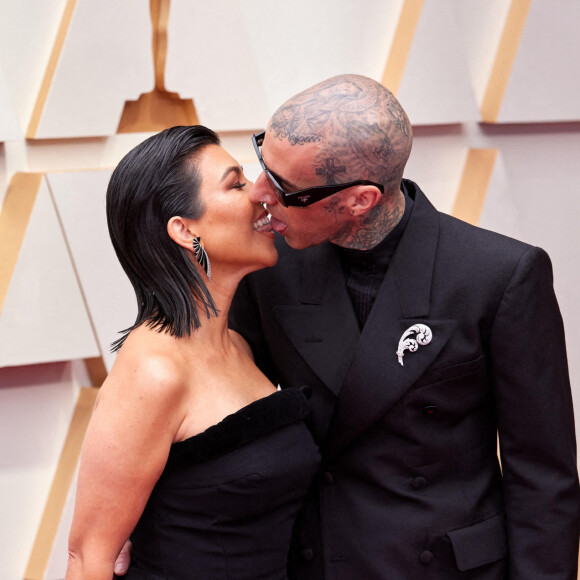 Kourtney Kardashian, Travis Barker - 94e édition de la cérémonie des Oscars à Los Angeles, le 27 mars 2022. © Future-Image via Zuma Press/Bestimage