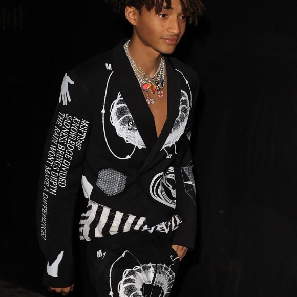Jaden Smith à la sortie de la soirée de J. Bieber au club "The Nice Guy" à Los Angeles, le 8 mars 2022. 
