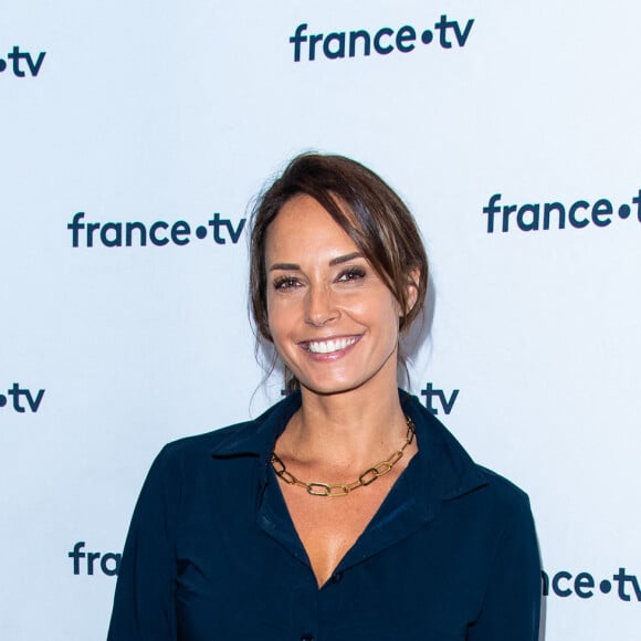 Julia Vignali - Conférence de presse de France Télévisions au Pavillon Gabriel à Paris, le 24 août 2021. © Pierre Perusseau/Bestimage 