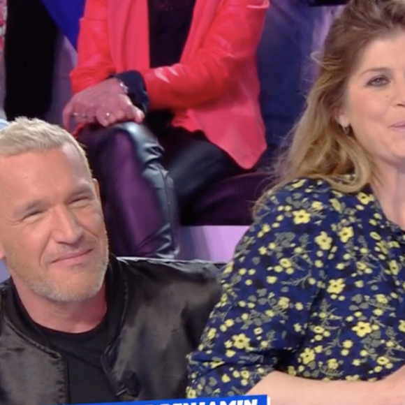 Aurore Castaldi fait une surprise à son mari Benjamin Castaldi dans "Touche pas à mon poste" - Émission du 28 mars 2022, C8