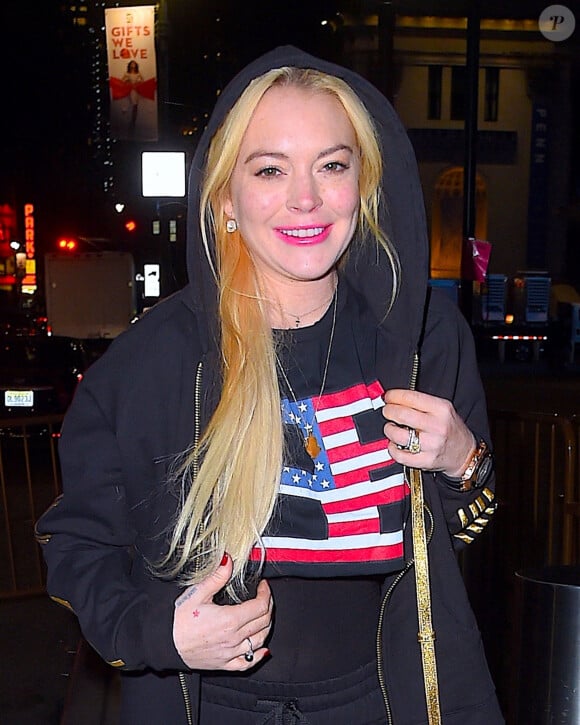 Lindsay Lohan arrive au concert " the Jingle Ball " au Madison Square Garden Le 08 décembre 2017 