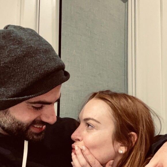 Lindsay Lohan et son fiancé Bader