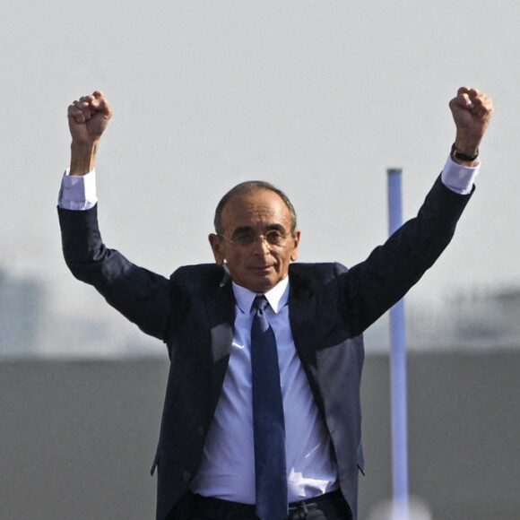 Meeting du candidat à la Présidentielle 2022 de Eric Zemmour sur la place du Trocadero à Paris le 27 mars 2022.