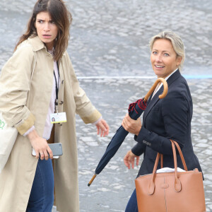 Anne-Sophie Lapix - Défilé militaire du 14 juillet en présence du président de la République Emmanuel Macron, de la première dame Brigitte Macron, du Premier ministre J. Castex et des membres du gouvernement, place de la Concorde à Paris, le 14 juillet 2021.