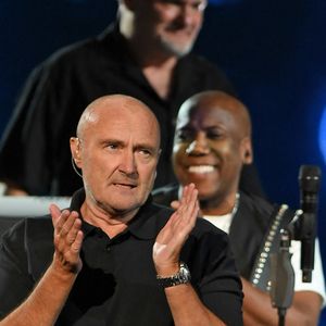 Phil Collins lors de la cérémonie d'ouverture de l'US Open 2016 au USTA Billie Jean King National Tennis Center à Flushing Meadow, New York City, New York, Etats-Unis, le 29 août 2016. 