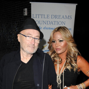 Phil Collins et sa compagne Orianne Collins à la soirée Little Dreams à Gloria Estefan's Kitchen à Miami, le 20 septembre 2017 