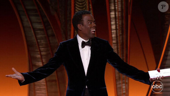 Chris Rock lors de la 94e cérémonie des Oscars. Le 27 mars 2022.