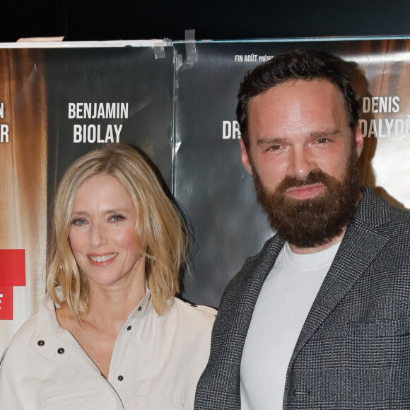 Léa Drucker, Alban Lenoir lors de l'avant-première du film "Le monde d'hier" à l'UGC Ciné Cité les Halles à Paris le 28 mars 2022. © Christophe Clovis / Bestimage 