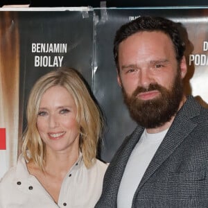 Léa Drucker, Alban Lenoir lors de l'avant-première du film "Le monde d'hier" à l'UGC Ciné Cité les Halles à Paris le 28 mars 2022. © Christophe Clovis / Bestimage 