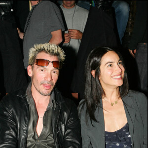 Florent Pagny et sa femme Azucena à la Fashion Week de Paris en 2005. 