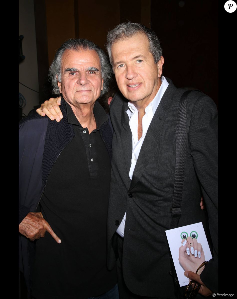 Patrick Demarchelier et Mario Testino - defile de mode Stella McCartney, collection pret-a-porter printemps-ete 2014, a l'Opera de Paris. Le 30 septembre 2013