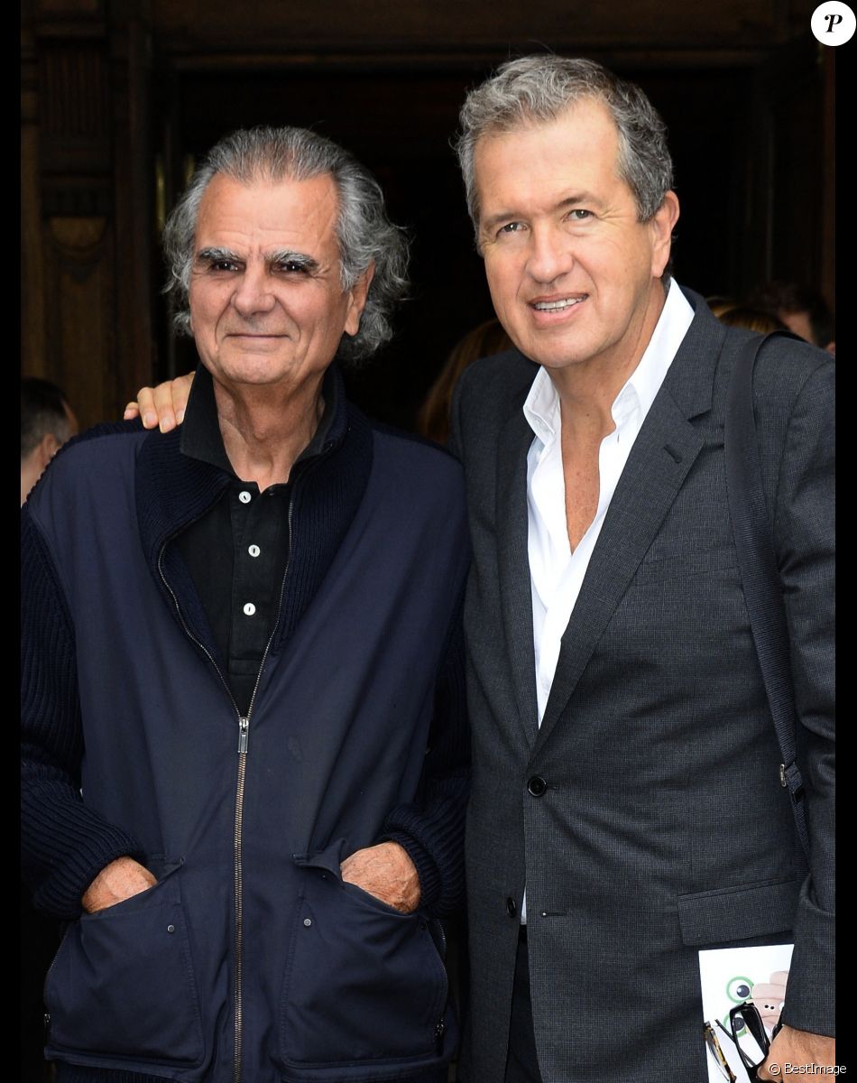Patrick Demarchelier, Mario Testino - People au defile de mode "Stella McCartney", collection pret-a-porter printemps-ete 2014, a l'Opera de Paris le 30 septembre 2013