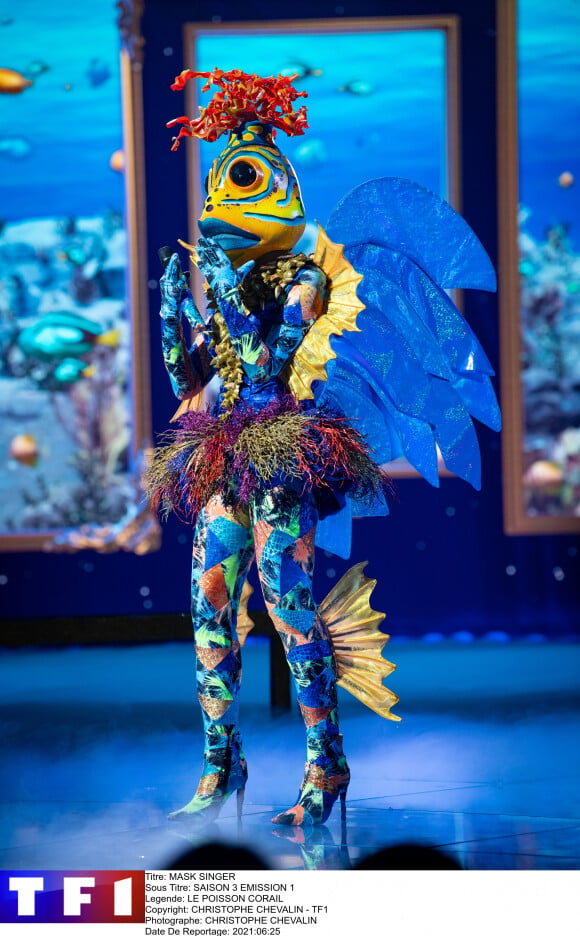 Le Poisson corail - Mask Singer saison 3, lancement sur TF1 le 1er avril 2022.