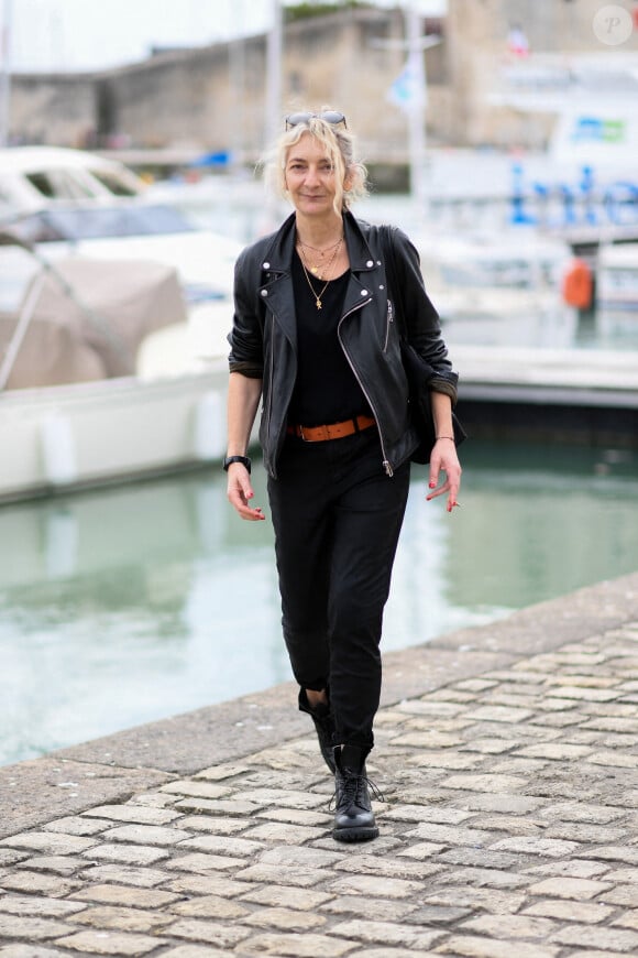 Corinne Masiero - Photocall lors du Festival de la Fiction de La Rochelle. Le 18 septembre 2021