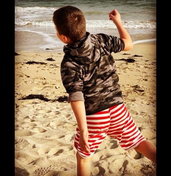 Karine Ferri a publié une photo de son fils Maël sur Instagram, à l'occasion de ses 6 ans. Le 6 avril 2022.