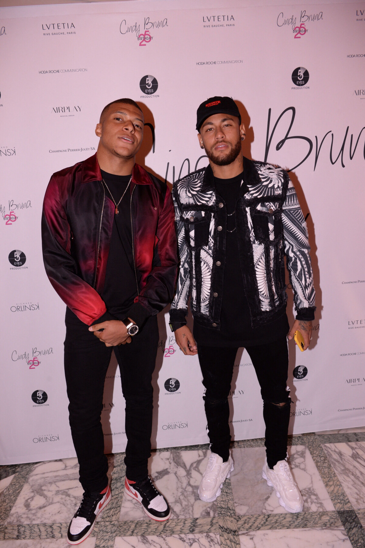 Photo : Neymar Jr, Kylian Mbappé - Cindy Bruna fête ses 25 ans au ...