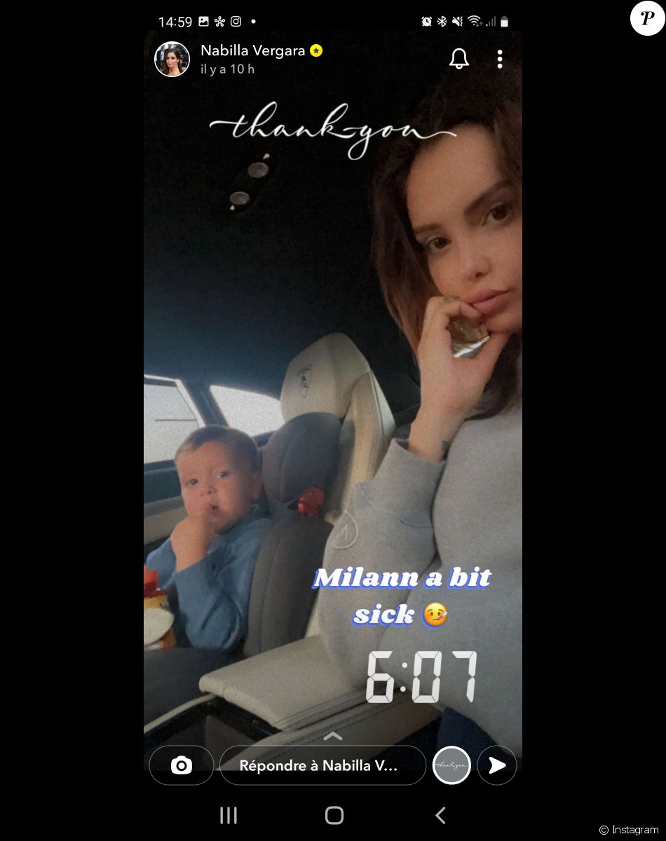 Nabilla Benattia dévoile que son fils Milann a été hospitalisée