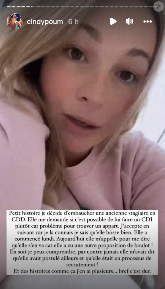 Cindy Poumeyrol au plus mal après une déconvenue au sein de son entreprise Maison Nicole - Instagram