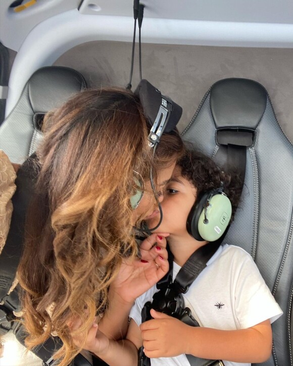 Cora Gauthier a publié des photos de vacances avec leur fils Ibrahim sur sa page Instagram le 5 septembre 2021.