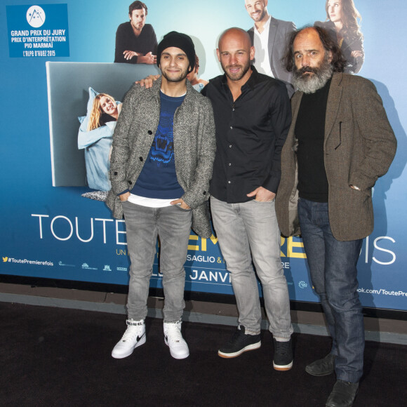 Malik Bentalha, Franck Gastambide, Frédéric Pierrot - Avant-première du film "Toute Première Fois" à l'UGC Ciné Cité Bercy à Paris, le 19 janvier 2015.