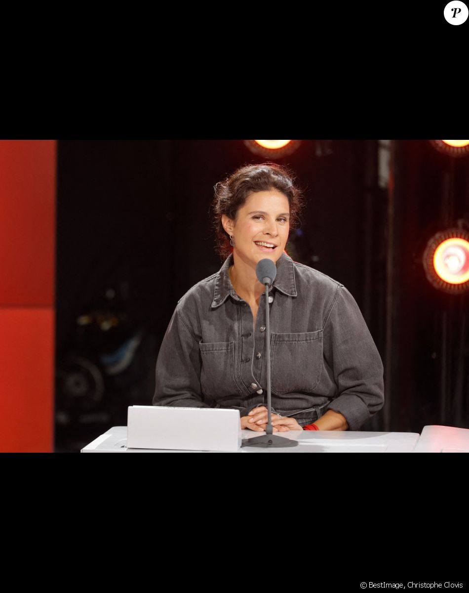 Semi-exclusif - Apolline de Malherbe - Conférence de presse de rentrée de RMC / RMC Sport saison 2021/2022 à l'Altice Campus à Paris, France, le 30 août 2021