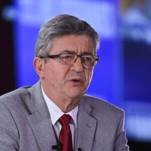 Jean-Luc Mélenchon, candidat du parti La France Insoumise (LFI) à l'élection présidentielle 2022, lors d'un meeting à Lille, France, le 5 avril 2022. © Federico Pestellini/Panoramic/Bestimage 