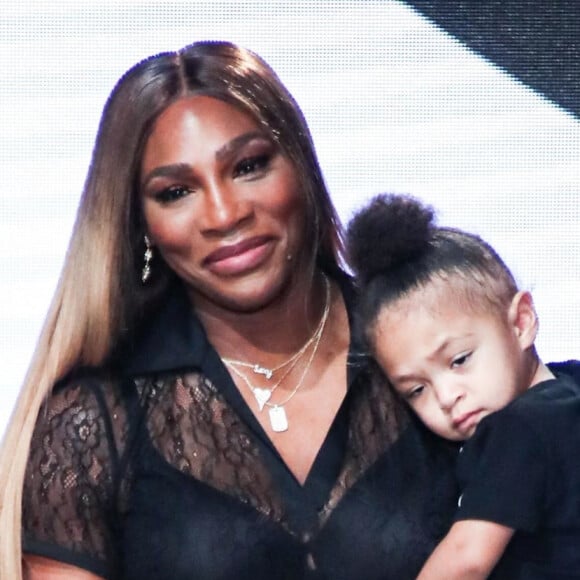 Serena Williams, Alexis Olympia Ohanian Jr. au défilé Prêt à porter Serena Williams Printemps/Eté lors de la Fashion Week de New York City, New York, Etats-Unis.