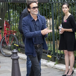 Anthony Delon - Obsèques de Jean-Paul Belmondo en en l'église Saint-Germain-des-Prés, à Paris le 10 septembre 2021. © Cyril Moreau / Bestimage 