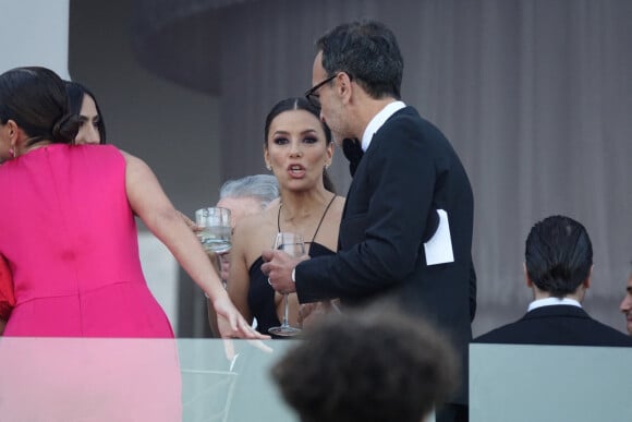 Exclusif - Eva Longoria - Les invités lors de la cérémonie de mariage de Brooklyn Beckham et Nicola Peltz à Palm Beach en Floride le 9 avril 2022. 