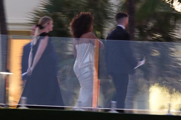 Exclusif - Mel B - Les invités lors de la cérémonie de mariage de Brooklyn Beckham et Nicola Peltz à Palm Beach en Floride le 9 avril 2022. 