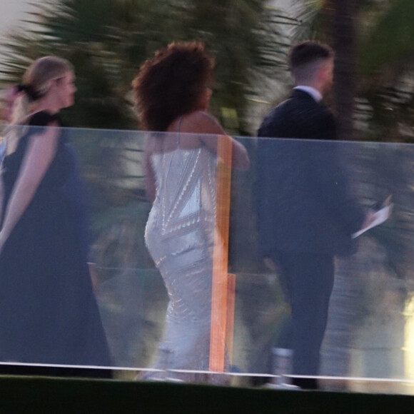 Exclusif - Mel B - Les invités lors de la cérémonie de mariage de Brooklyn Beckham et Nicola Peltz à Palm Beach en Floride le 9 avril 2022. 