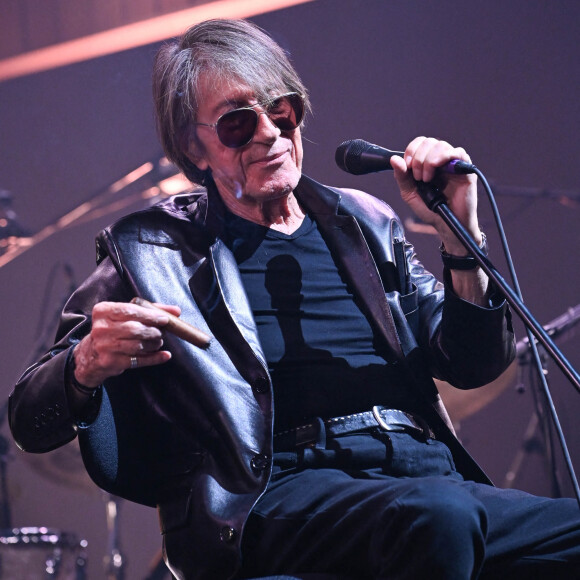 Jacques Dutronc et Thomas Dutronc - Showcase de la tournée "Dutronc & Dutronc" au Centre Evénementiel de Courbevoie, le 11 avril 2022. © Coadic Guirec/Bestimage