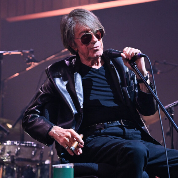 Jacques Dutronc et Thomas Dutronc - Showcase de la tournée "Dutronc & Dutronc" au Centre Evénementiel de Courbevoie, le 11 avril 2022. © Coadic Guirec/Bestimage