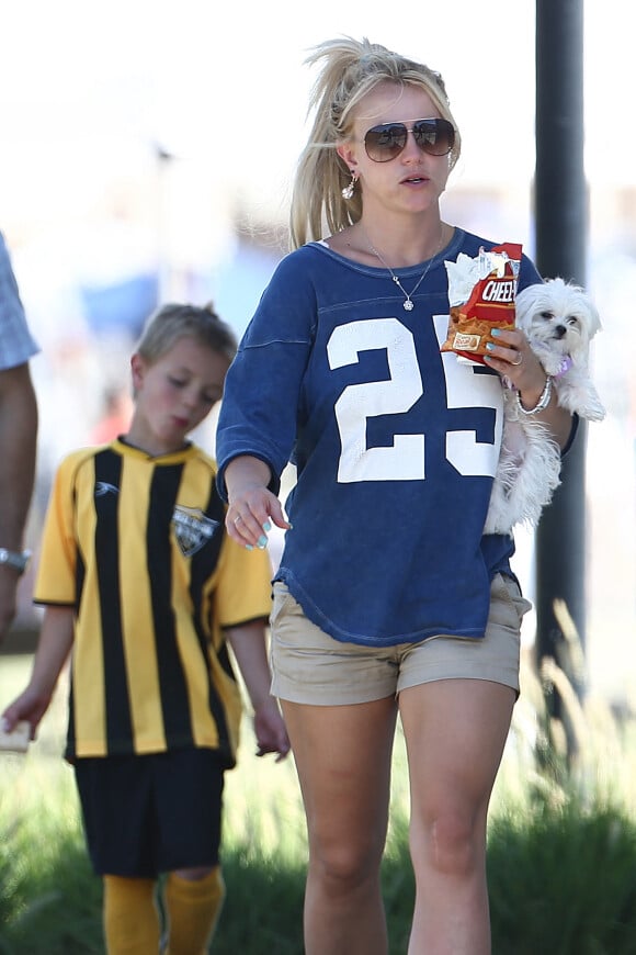 Britney Spears et ses fils Jaden James et Sean Preston en avril 2013